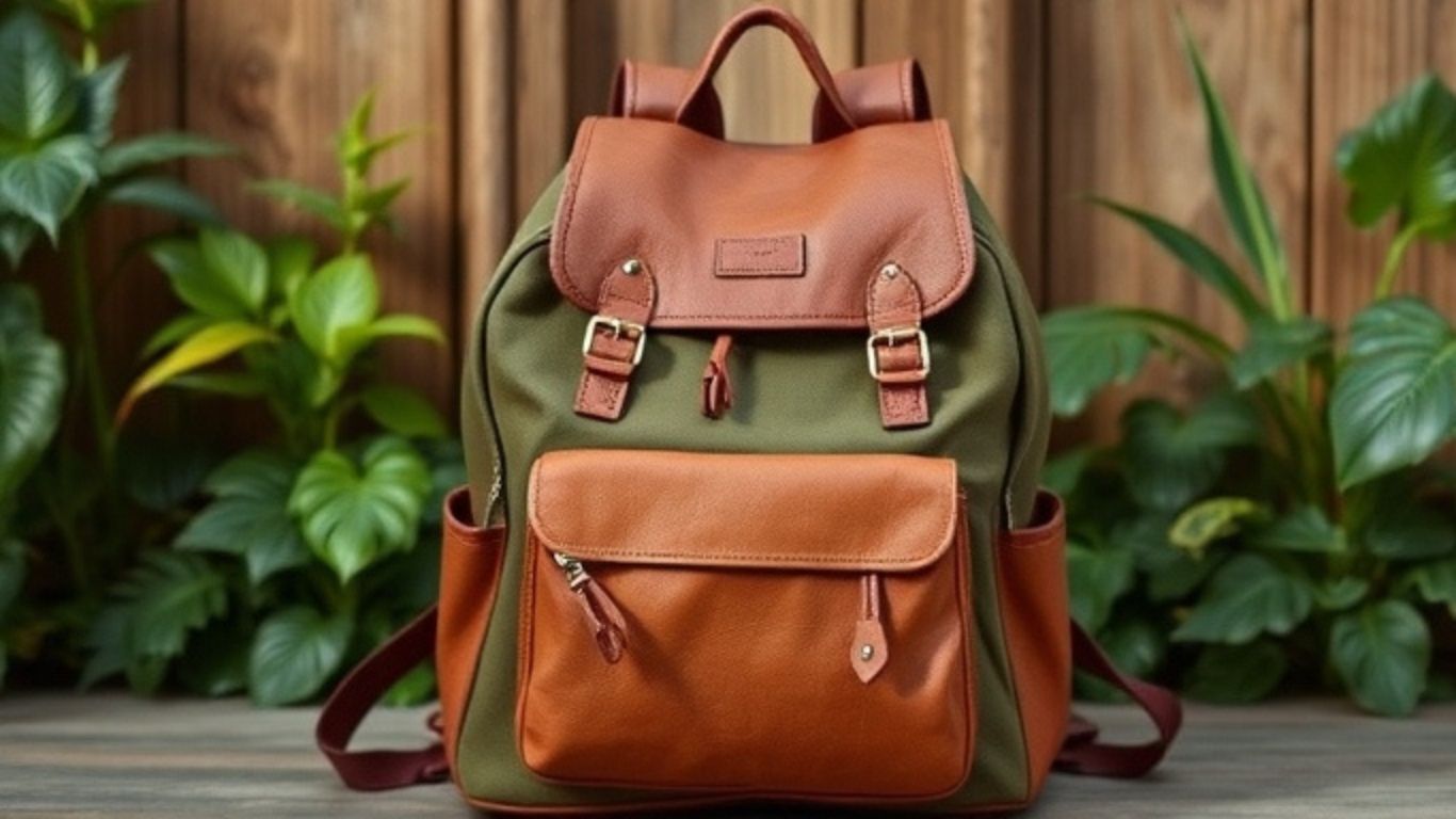 Sustainable backpack purse sale