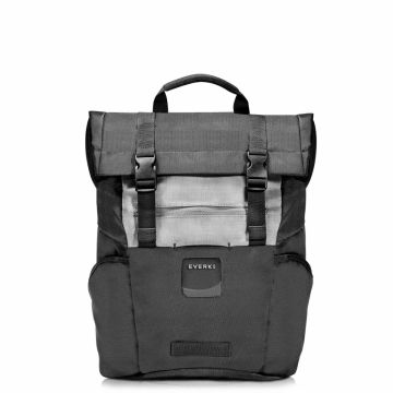 EVERKI ContemPRO Roll Top 15 Inch Black Laptop Backpack