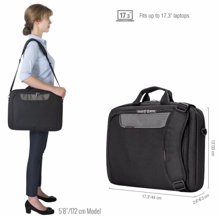 Advance Laptop Bag Briefcase up to 17.3 Inch EVERKI