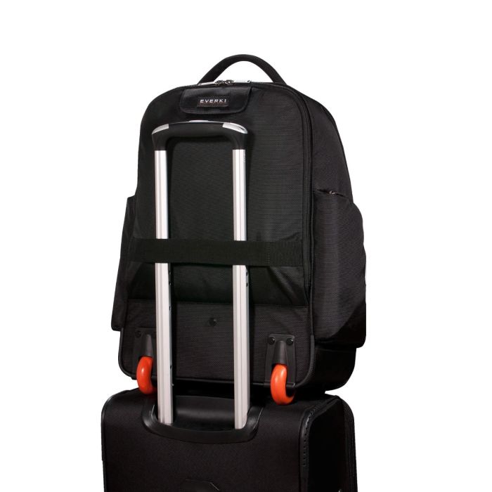 Laptop backpack with luggage pass through best sale